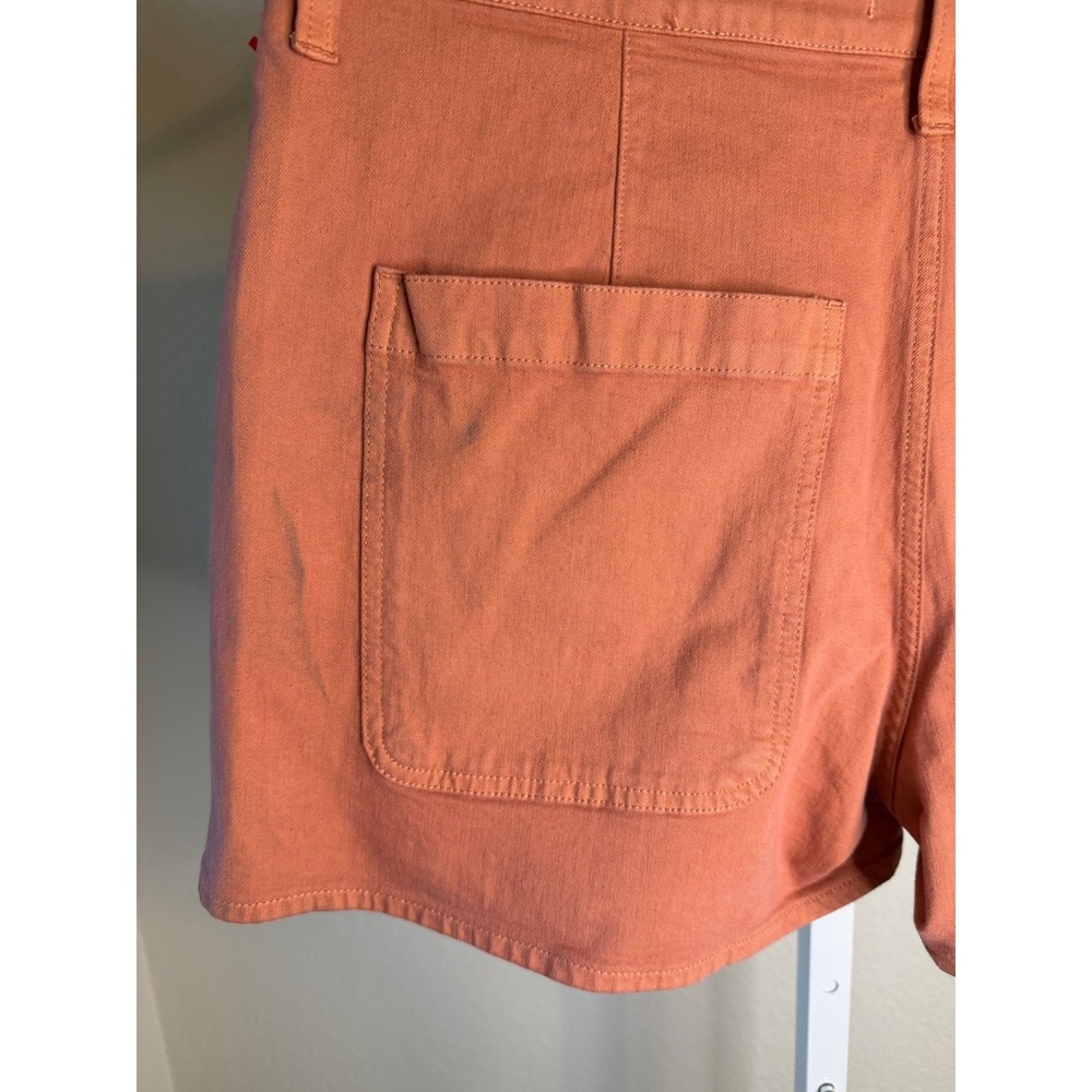 Madewell Emmett High Rise Shorts Burnt Orange Rust Size 32 - Picture 6 of 7